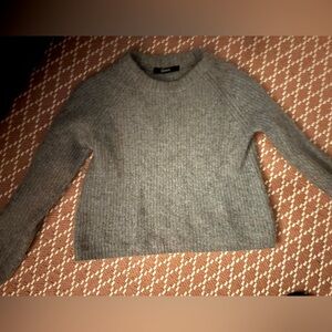 Quince Gray Crew Neck Sweater